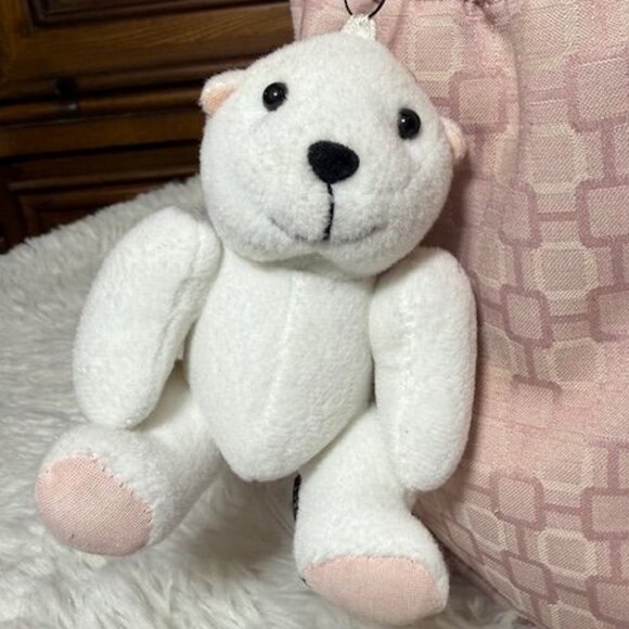 Nine West Pink Geo Canvas Bag + Bear Charm + Bottle Carrier + Clear Clip Pouch - Picture 10 of 15